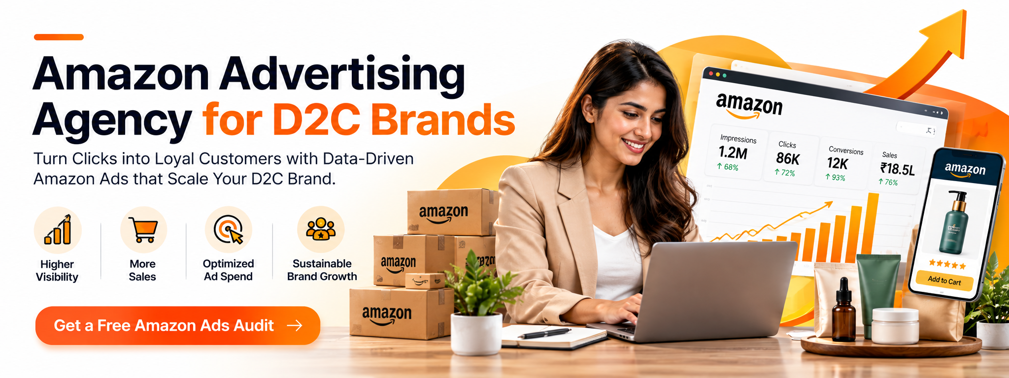 Amazon advertising agency helping sellers improve campaign performance