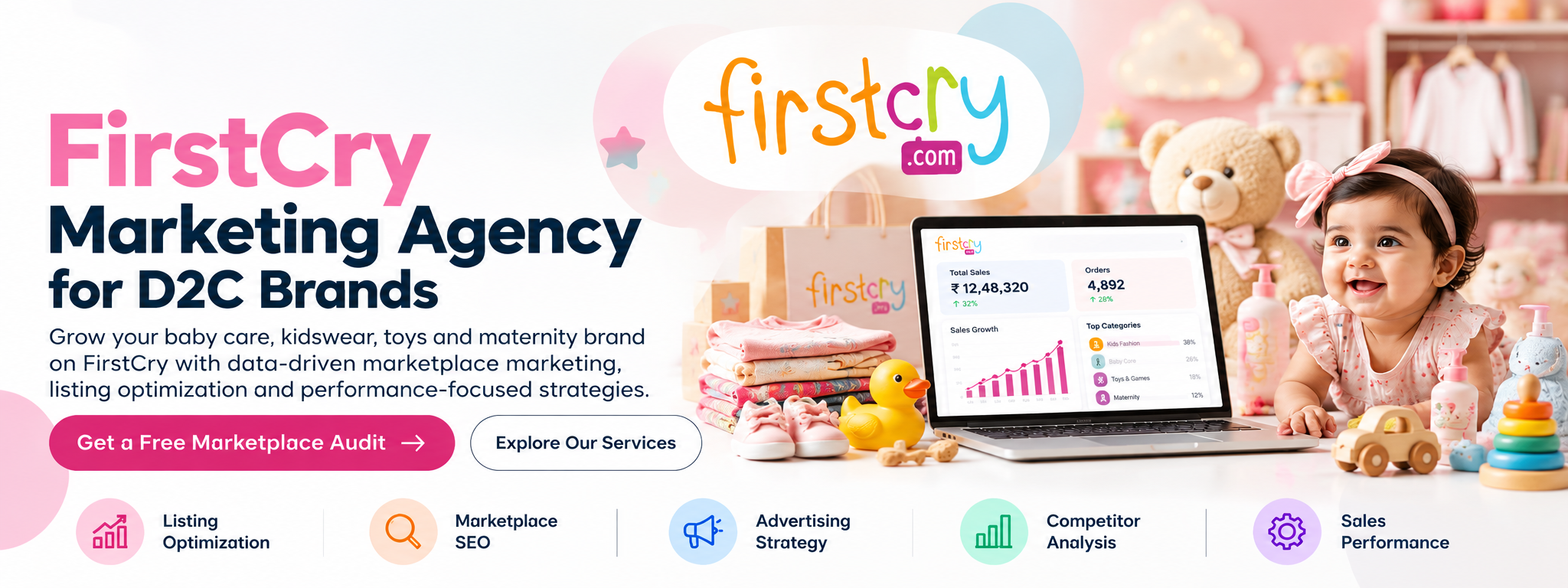 FirstCry Marketing Agency for D2C Brands and Marketplace Sellers – GrainLeap
