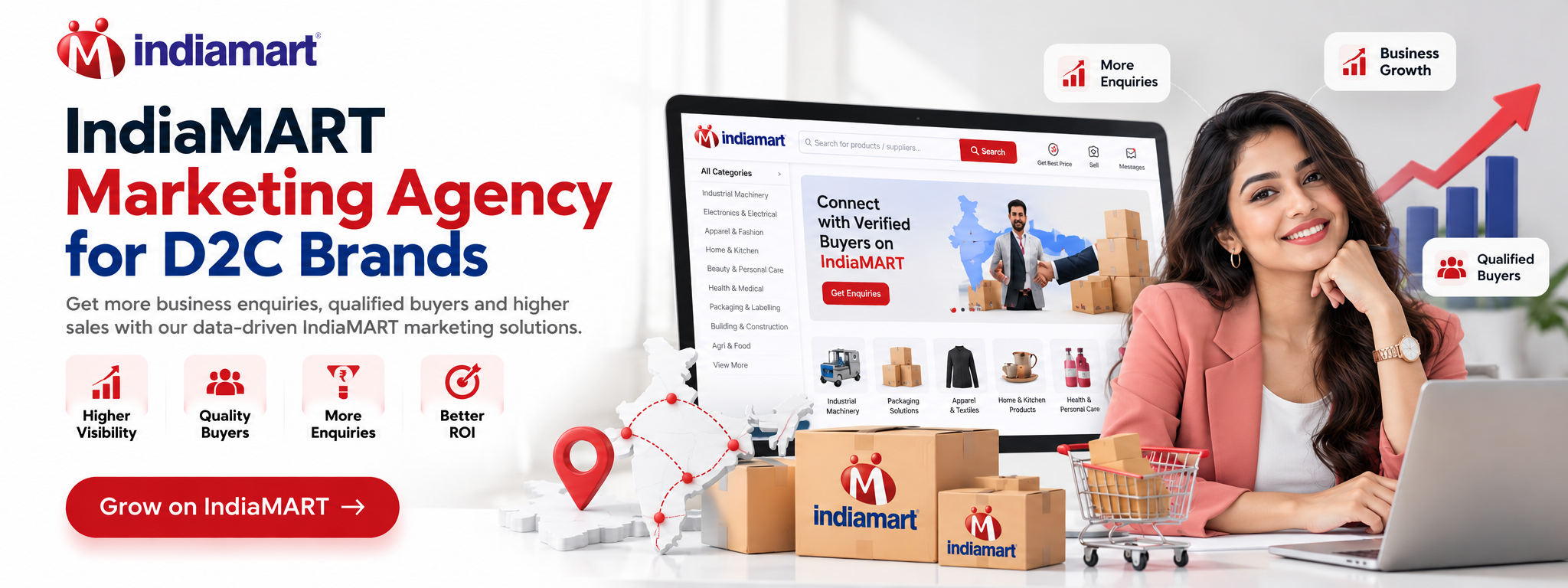 IndiaMART marketing agency helping businesses improve B2B lead generation